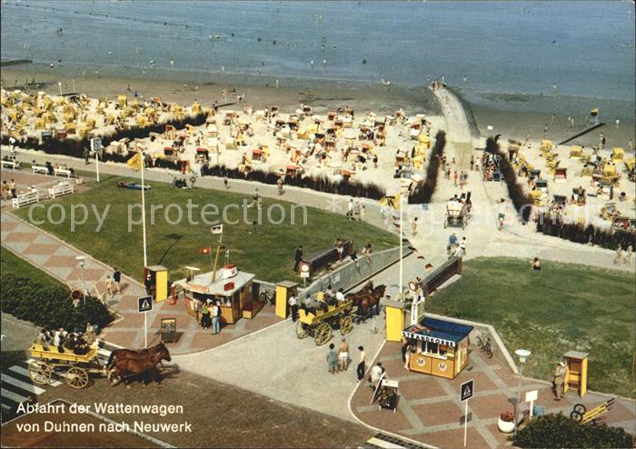 Cuxhaven Nordseebad Abfahrt Wattenwagen