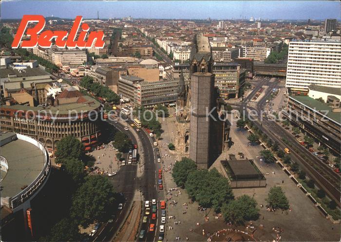 BERLIN CITY Kaiser Wilhelm Gedaechtniskirche Breitscheidplatz