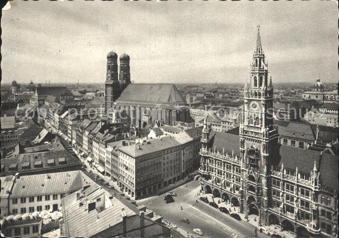 Muenchen Bayern Frauenkirche Rathaus