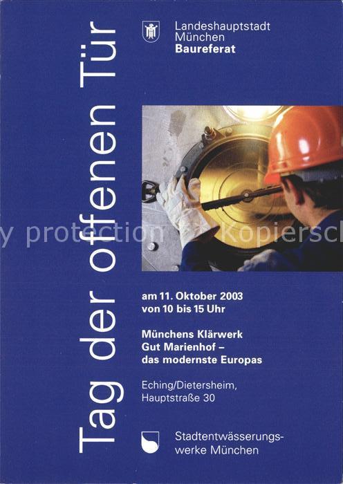 Muenchen Bayern Klaerwerk Tag der offenen Tuer