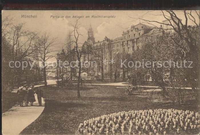 Muenchen Bayern Anlagen Maximiliansplatz
