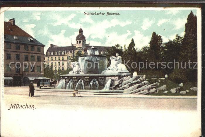 Muenchen Bayern Wittelsbacher Brunnen