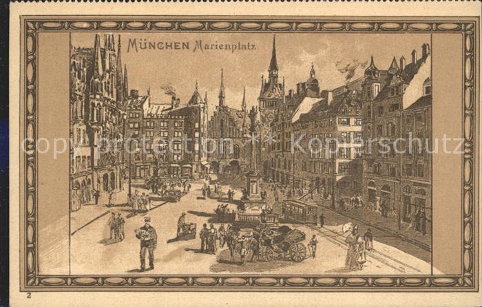 Muenchen Bayern Marienplatz
