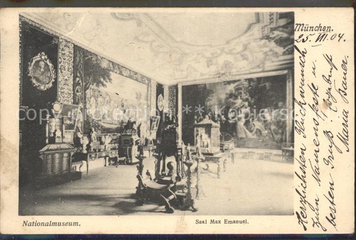 Muenchen Bayern Nationalmuseum Saal Max Emanuel