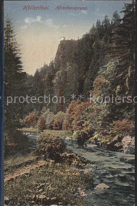 Hoellental Schwarzwald Hirschensprung