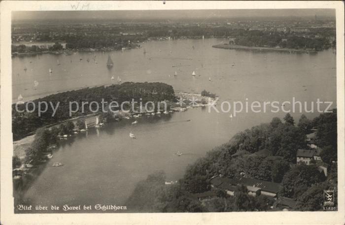 Schildhorn Berlin Havel Fliegeraufnahme