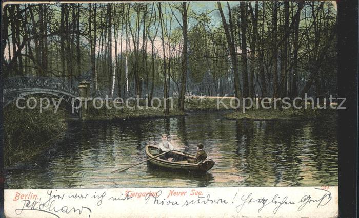 BERLIN  CITY Tiergarten Neuer See