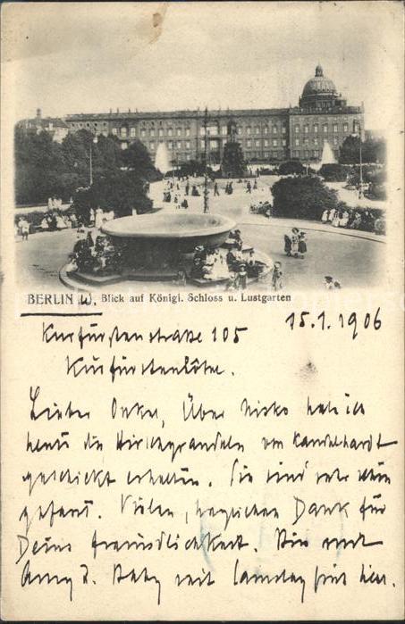 BERLIN  CITY Koenigliche Schloss Lustgarten