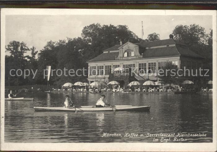 Muenchen Bayern Kaffee Seerestaurant Kleinhesselohe Engl Garten