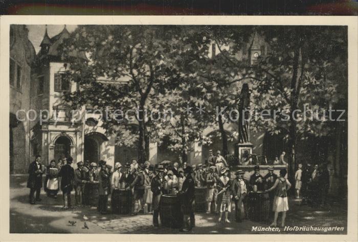 Muenchen Bayern Hofbraeuhausgarten