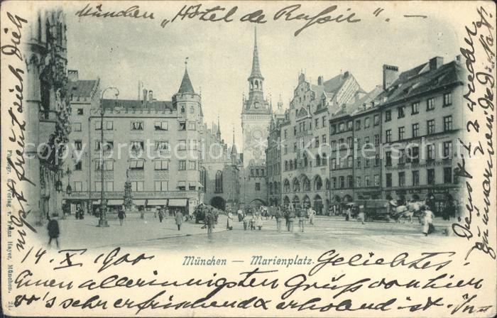 Muenchen Bayern Marienplatz