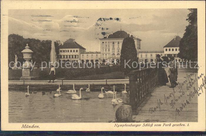 Muenchen Bayern Nymphenburger Schloss