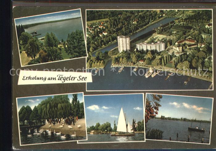 BERLIN CITY Tegeler See Segelboot