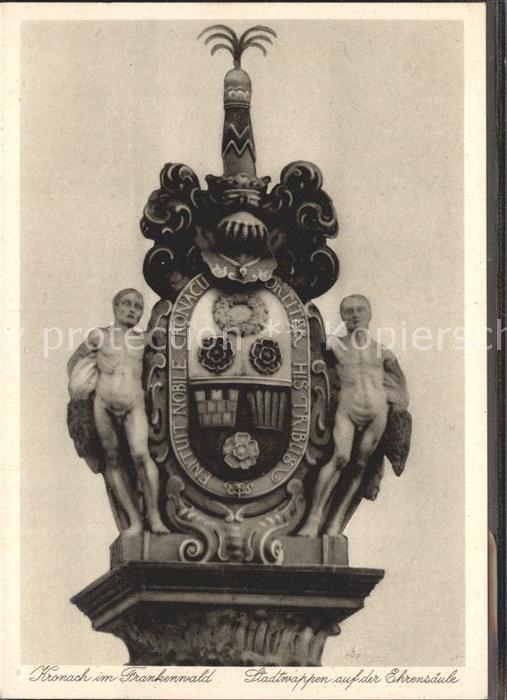 Kronach Oberfranken Stadtwappen Ehrenmal