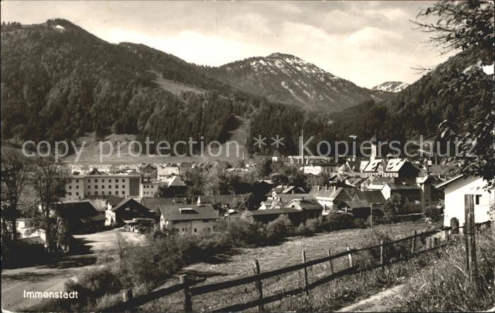 Immenstadt Allgaeu mit Mittag Steineberg und Stuiben