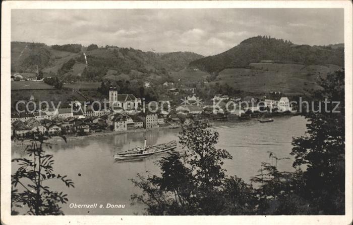 Obernzell Donaupartie Frachter