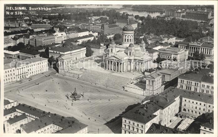 Helsinki Suurkirkko Fliegeraufnahme