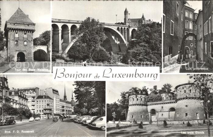 LUXEMBOURG  Luxemburg Tour des Bons Malades Pont Adolphe Coin pittoresque Blvd F