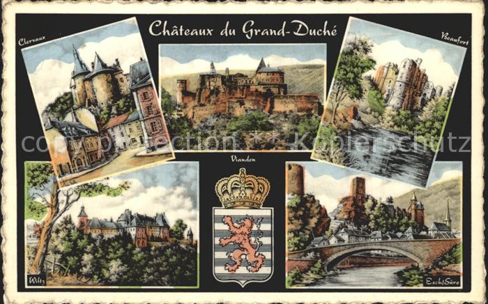 LUXEMBOURG  Luxemburg Clervaux Chateau du Grand Duche Beaufort Wiltz Esch Sure