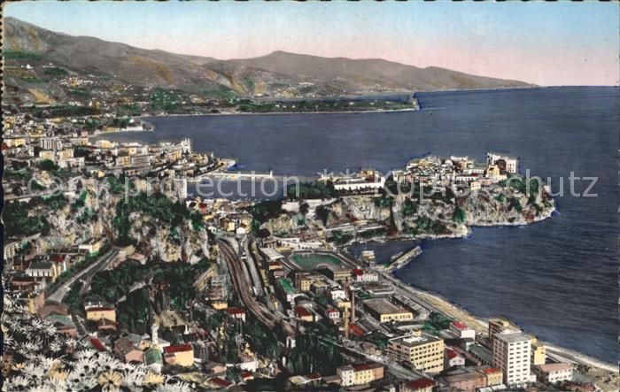 Monaco Vue sur le Rocher Monte Carlo et le Cap Martin