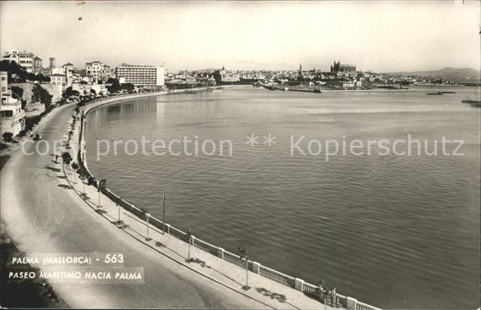 Palma de Mallorca Paseo maritimo hacia Palma
