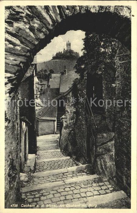 Cochem Mosel Alt Cochem mit Burg