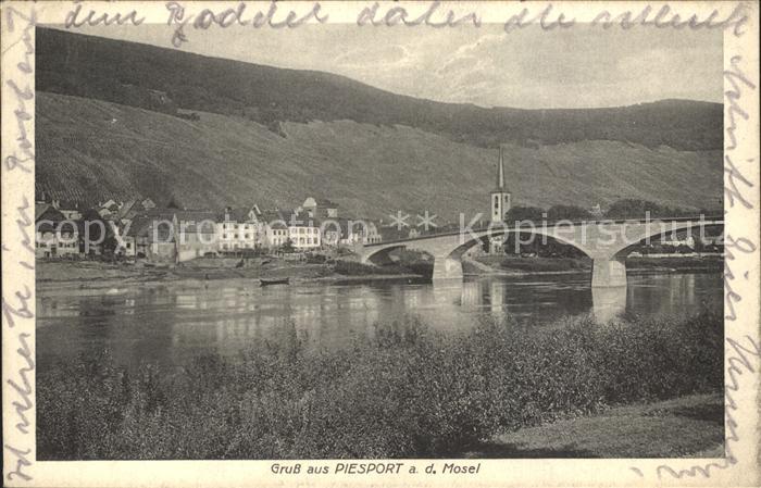 Piesport Gasthaus zur schoenen Aussicht Moselbruecke