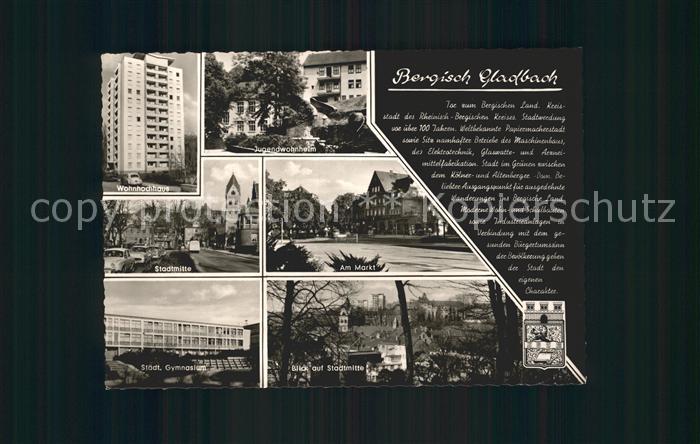 Bergisch Gladbach Wohnhochhaus Jugendwohnheim Staedt Gymnasium Stadtmitte Am Mar