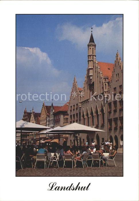 Landshut Isar Marktplatz Rathaus