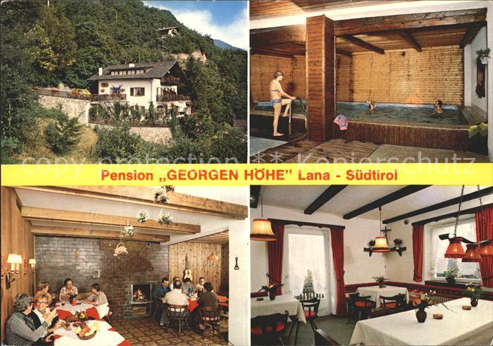 Lana Meran Pension Georgen Hoehe Suedtirol Hallenbad Gaststube