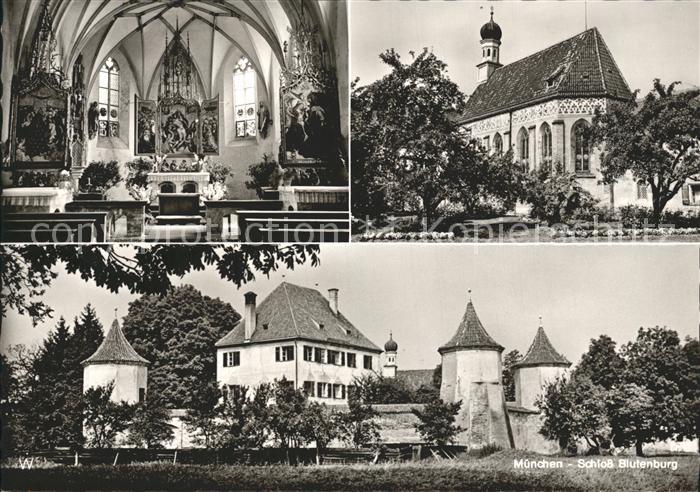 Muenchen Bayern Schloss Blutenburg Kirche Inneres