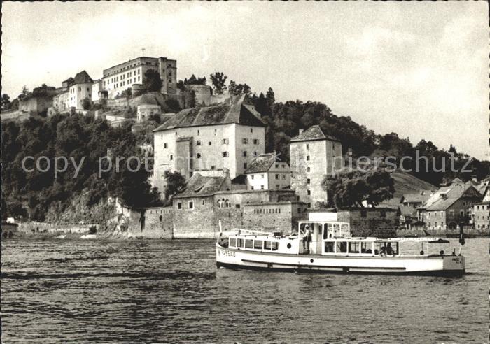 PAssAU Bayern mit Unter und Oberhaus Dreifluesse Bootsfahrt