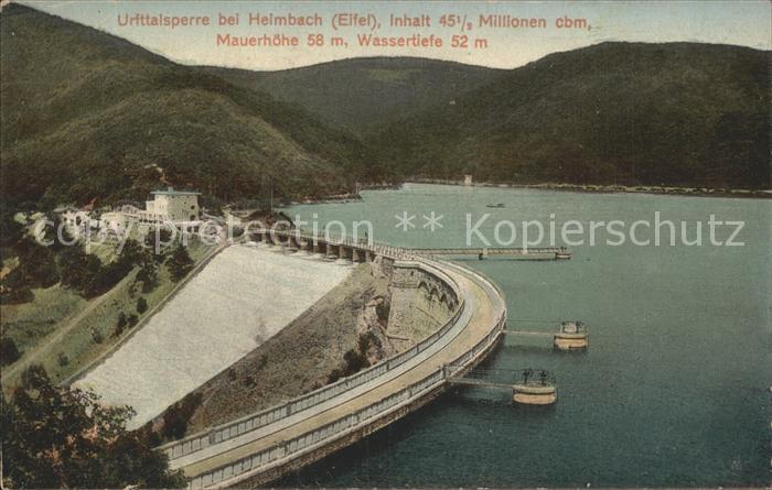 Heimbach Eifel Partie an der Urfttalsperre Hotel Restaurant