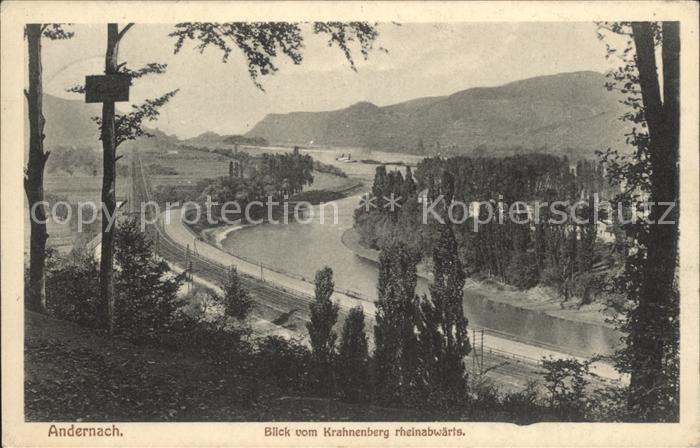 Andernach Blick vom Krahnenberg