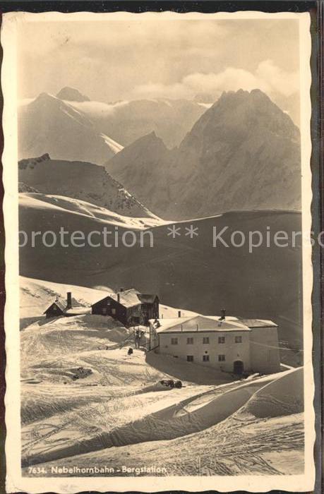 Nebelhornbahn Bergstation mit Hoefats