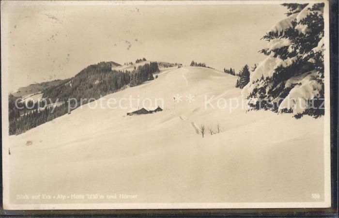 Sonthofen Oberallgaeu Wintersportheim Berggasthaus Eck Alpe