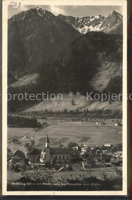 Hindelang mit Breitenberg und Rotspitze