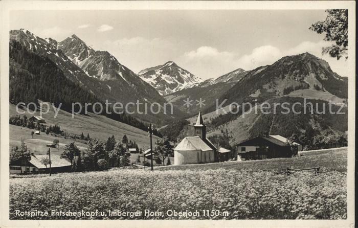 Oberjoch mit Rotspitze Entschenkopf Imberger Horn
