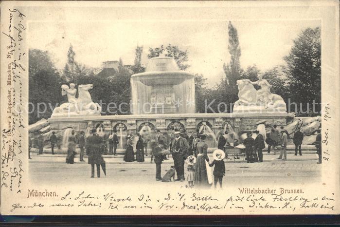 Muenchen Bayern Wittelsbacher Brunnen