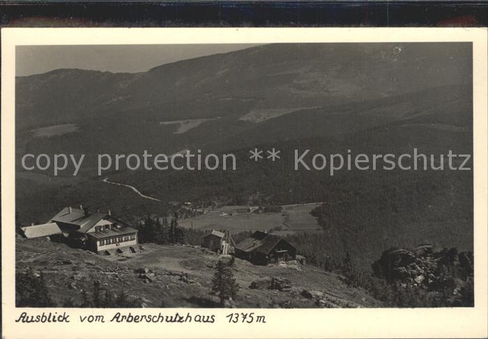 Arberschutzhaus Blick ins Tal