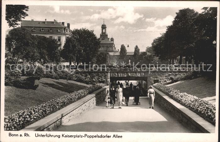 Bonn Rhein Unterfuehrung Kaiserplatz Poppelsdorfer Allee