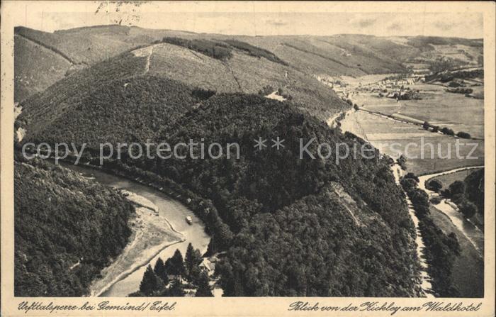 Gemuend Eifel Urfttalsperre Fliegeraufnahme