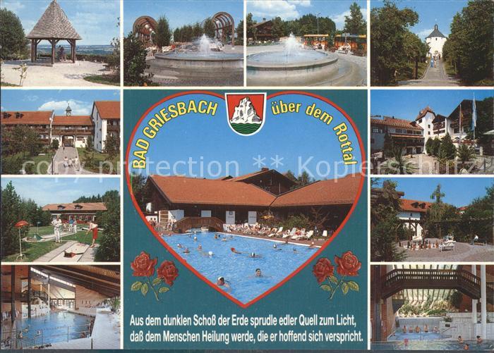 Bad Griesbach Rottal Kuranlagen Brunnen Minigolf Hallen und Freibaedeer