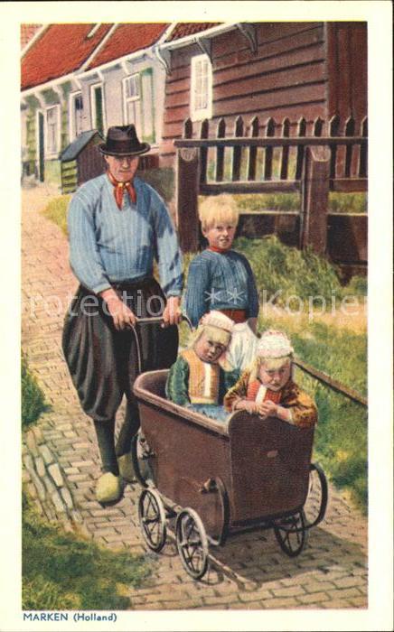 Marken Mann mit Kindern