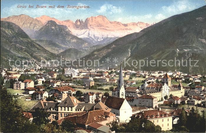 Gries-Quirein Bozen mit Rosengarten