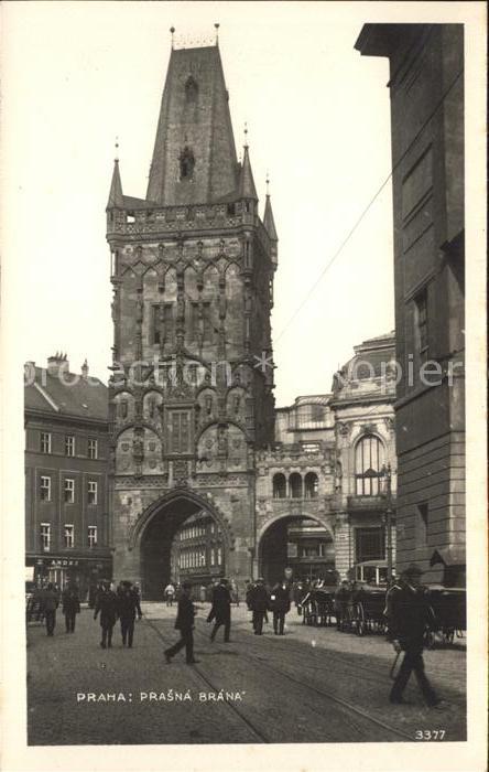 Praha Prahy Prague Stadttor Prasna Brana