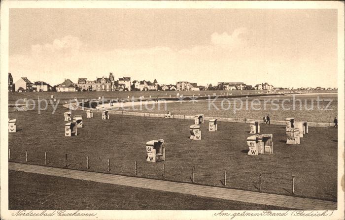 Cuxhaven Nordseebad Strandpartie
