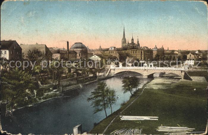 Pilsen Plzen Czechia mit Kaiser Franz Josefs-Bruecke