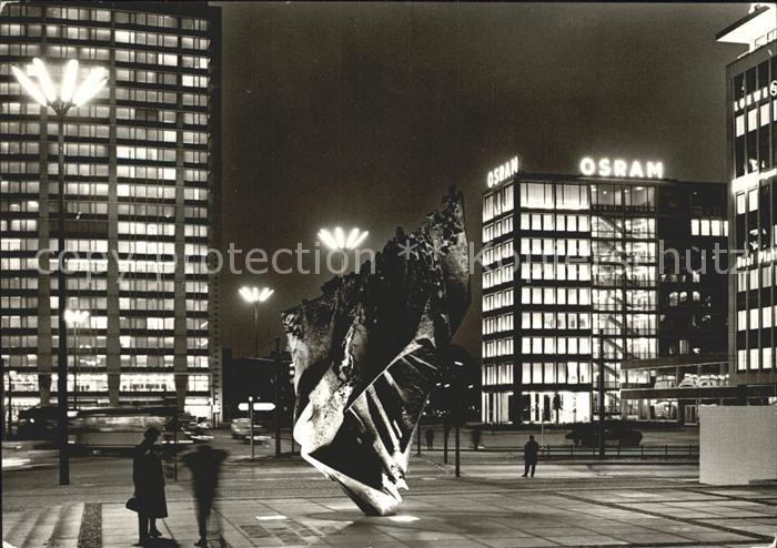 BERLIN CITY Ernst-Reuter-Platz Plastik Die Flamme von Prof. Heiliger