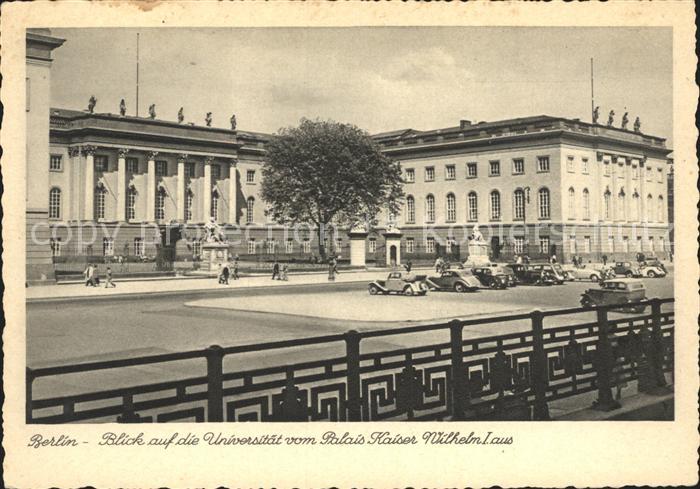BERLIN  CITY Universitaet vom Palais Kaiser Wilhelm